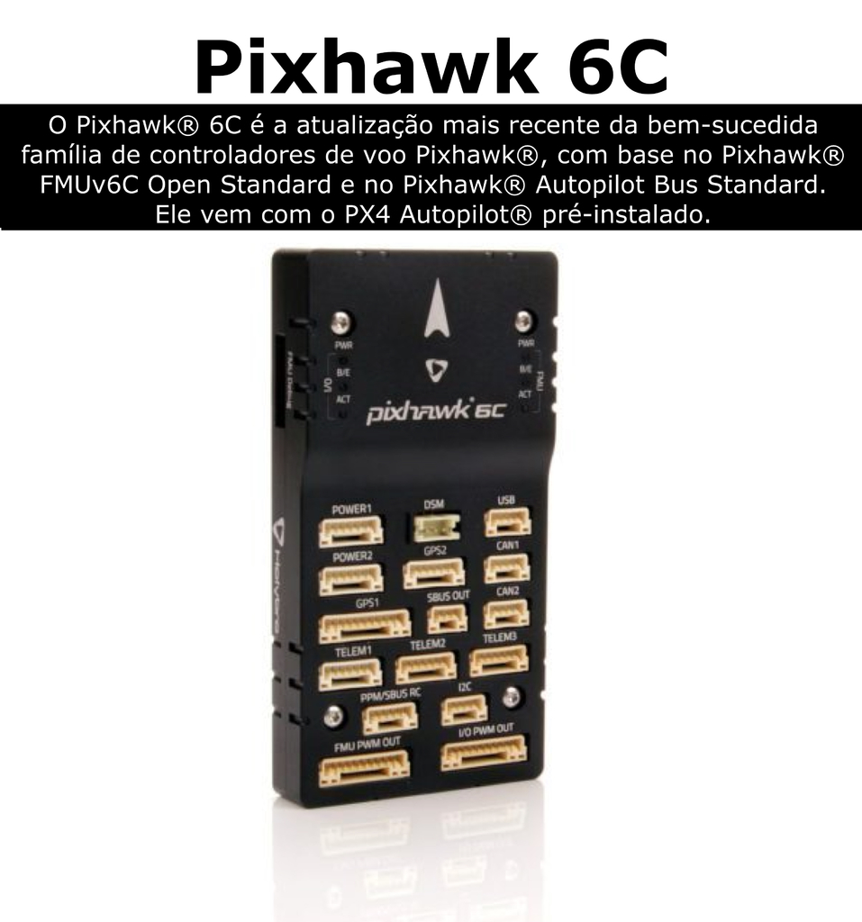 Holybro Pixhawk 6C , Case de Alumínio , Controlador de Voo de Drones , 20179 , 20180 , 20181 , 20182 , Escolha seu Kit na internet
