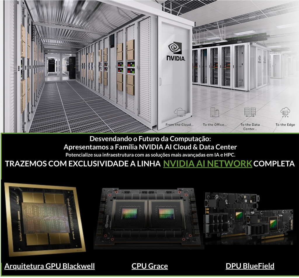 NVIDIA DGX H200 , 8 GPUs x H200 Tensor Core, 1.128GB GPU Memory Total ,32 petaFLOPS - Loja do Jangão - InterBros
