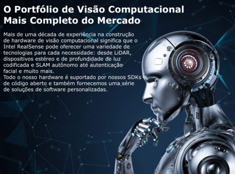 Intel RealSense Depth Module D430 + Vision Processor D4 Board Bundle Kit com 10 Unidades