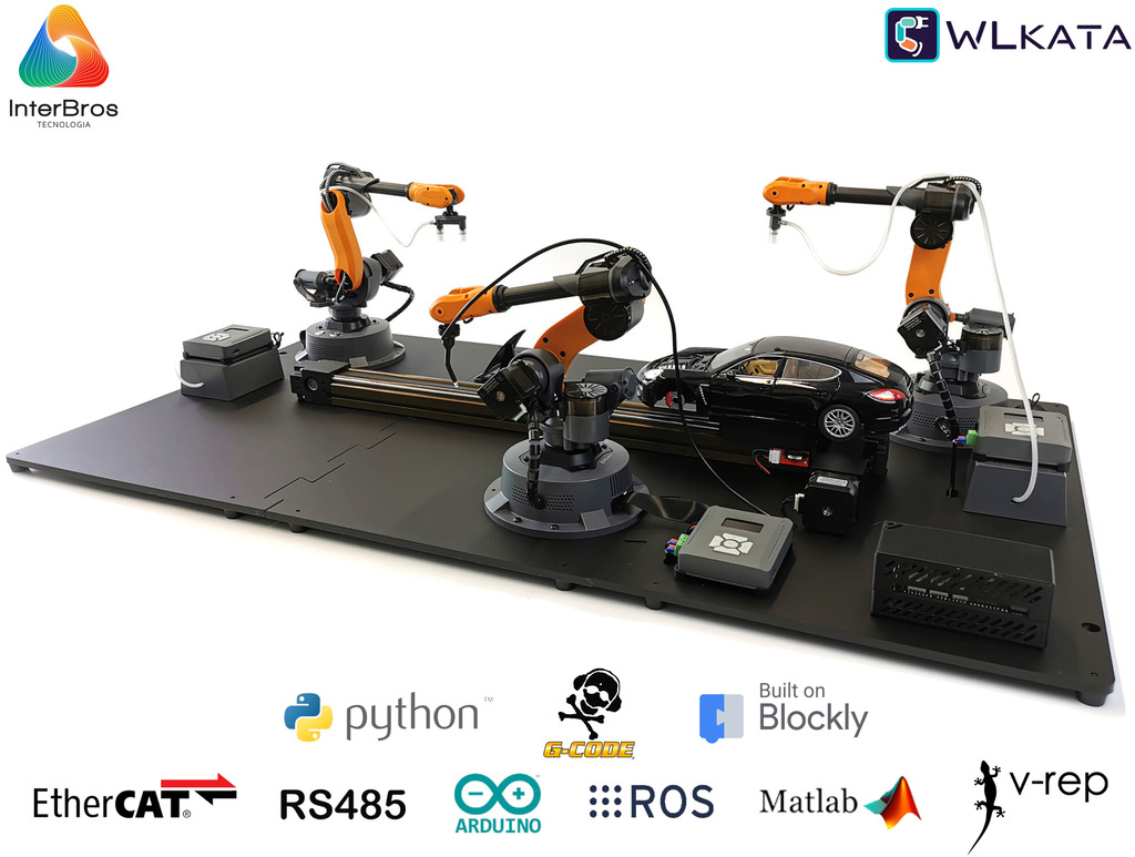 Wlkata Sliding Rail Set for Wlkata Mirobot , Simulação de Fábrica 4.0 Inteligente & Educação AIoT , +5 anos