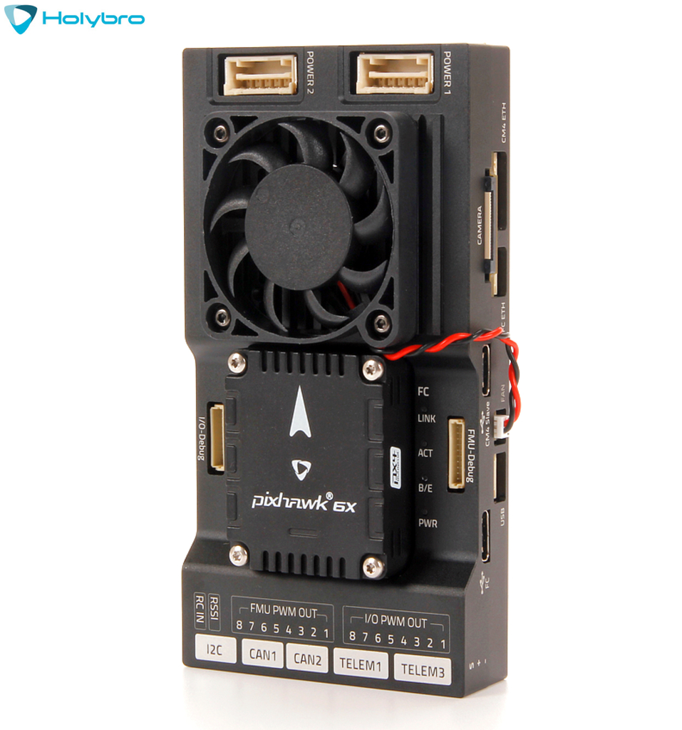 Imagem do Holybro Pixhawk RPi CM4 Baseboard + Módulo de Potência PM03D , Autopilot Pixhawk 6X , Raspberry Pi CM4 (CM4008032) , 20188 , 20303