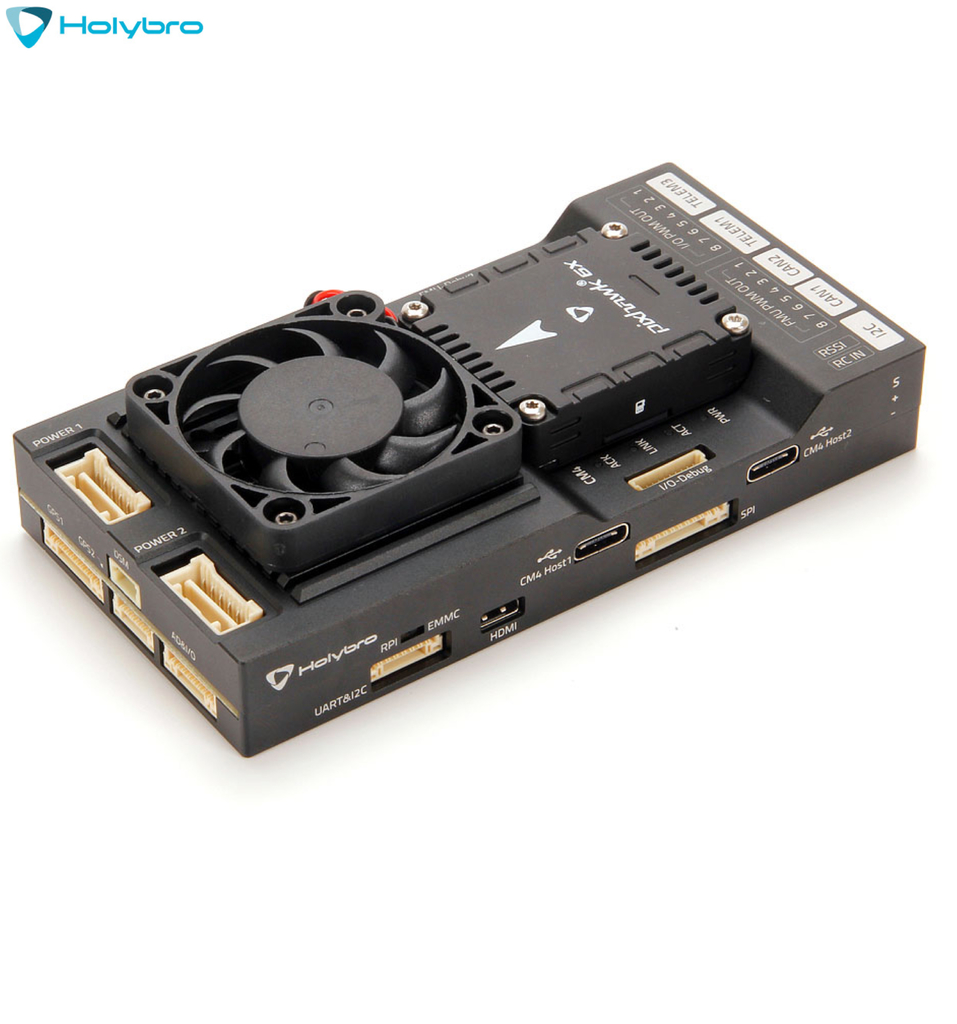 Holybro Pixhawk RPi CM4 Baseboard + Módulo de Potência PM03D , Autopilot Pixhawk 6X , Raspberry Pi CM4 (CM4008032) , 20188 , 20303