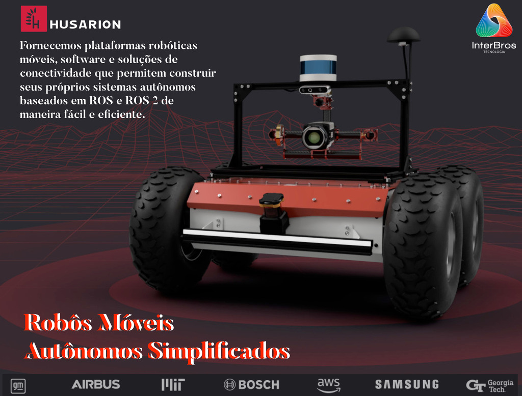 Husarion ROSbot 2R Autonomous, Open Source Robot Platform - Loja do Jangão - InterBros