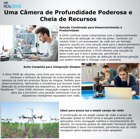Intel Realsense Stereo Depth 3D Camera D435 na internet