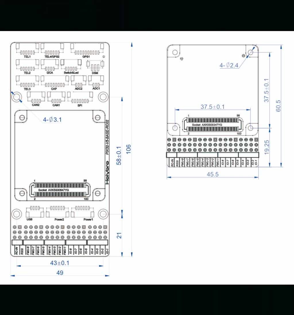 Holybro Pixhawk Pix32 v6​ l Sistema de Voo & GPS l Controlador de voo modular l UAVs & Drones l 11056 l 20190 l 20191 l 20192 l 20193 l Escolha seu Kit on internet