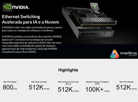 NVIDIA Metrox-3 XC Long-Haul InfiniBand , 400GB/s , 40Kms - Loja do Jangão - InterBros