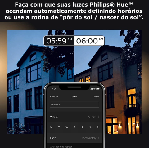Philips Hue Discover Outdoor Floodlight l Luminária de Parede l Projetor de Segurança l Poderoso Fluxo Luminoso 2.300 lumen l LED Integrado l Compatível com a Alexa, Apple Homekit & Google Assistant | Requer Hue Bridge - tienda online
