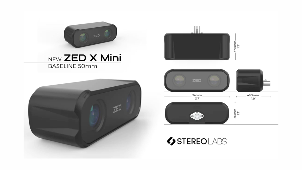 Stereolabs ZED X Mini Stereo Camera , Designed for NVIDIA Jetson AGX Orin , NO Polarizer , 2.2mm - comprar online