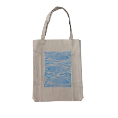 Bolsa Artesanal Nuno Melo Xilo Peixes Azul