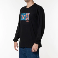 Camiseta Manga Longa RVCA Balance Box “Preta”