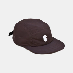 Boné 5 Panel skate Improve Monkey Logo Marrom