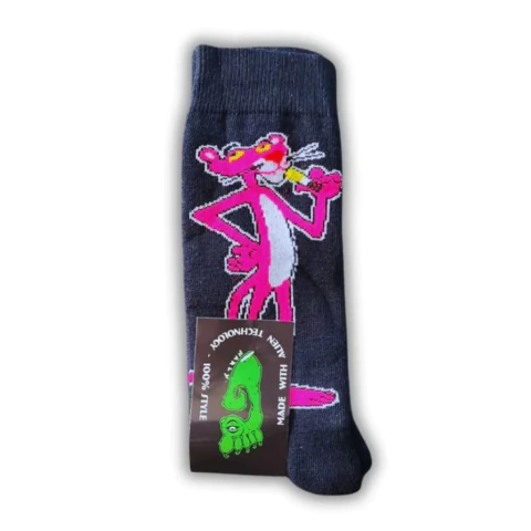Meia Gnarly Foot Pink Panther Pantera Cor de Rosa