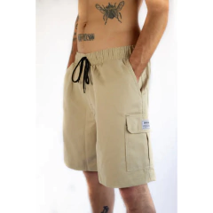 Bermuda Cargo Narina Skate Elástico "Cáqui"