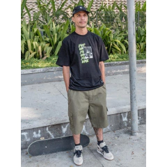 Boné 5 Panel Future Skate Working "Preto"