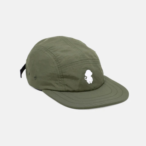 Boné 5 Panel Improve Monkey Logo Cáqui