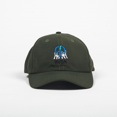 Boné RVCA Skate Earth Corp Snapback "Verde Militar"