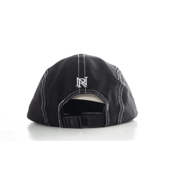 Boné 5 five Panel Narina Skate  Signature “Preto Linha Brancas”
