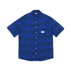 Camisa High Button Lightning Blue