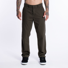 Calça RVCA Skate The Weekend Chino "Verde Militar" 