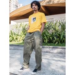 Calça Cargo skate Future Stencil Verde