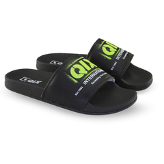 Chinelo Slide Qix QXSL0041 "Preto/Verde"