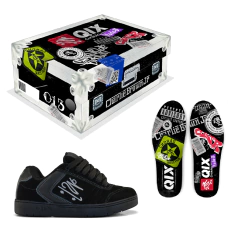 Tênis Skate QIX Chorão Lado B "Preto"
