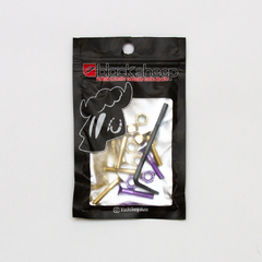 Parafuso de Base Black Sheep Dourado e Roxo