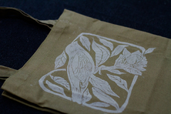 Bolsa Artesanal xilografada Nuno Melo xilogravura