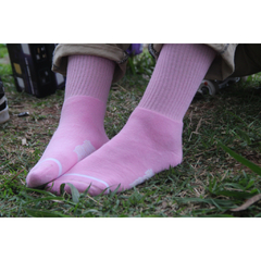 Meia Colorida Cano Médio Narina Skate "Rosa"