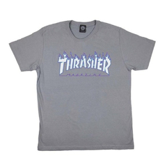 Camiseta Thrasher Logo Flame Sky