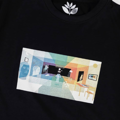 Camiseta Magenta Skate Sleep "Preta"