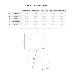 Calça Improve Gorilla Jeans "Azul" - loja online