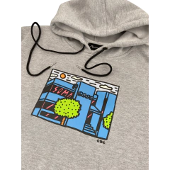 Moletom SoMa skate Big L "Cinza Mescla"