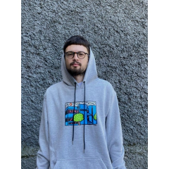 Moletom SoMa skate Big L "Cinza Mescla"