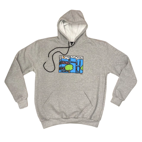 Moletom SoMa skate Big L "Cinza Mescla"