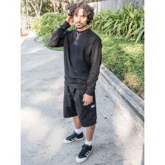 Moletom Careca Skate Future Contour Preto  