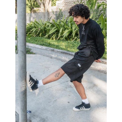 Moletom Careca Skate Future Contour Preto  