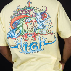Camiseta High Shroom Amarela Soft Yellow