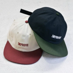 Boné 6 Panel Improve Serif "Preto/Verde" na internet
