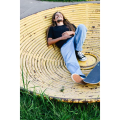 Calça Skate Improve Gorilla Jeans Azul