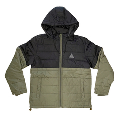 Jaqueta SoMa skate Puffer Bicolor “Preta e Verde”