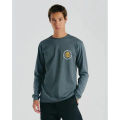 Camiseta Manga Longa Volcom V Ent Camp Ramp "Grafite"