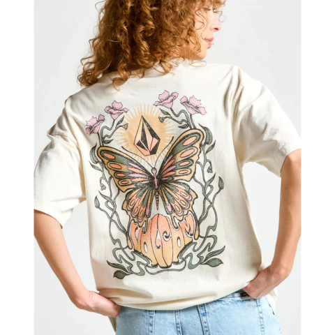 Camiseta Feminina Volcom My Guy "Off White"