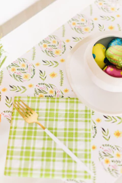 Guardanapos Descartáveis Xadrez Verde na internet