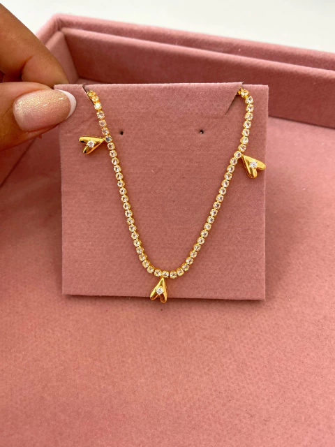 Choker Revieira Corações