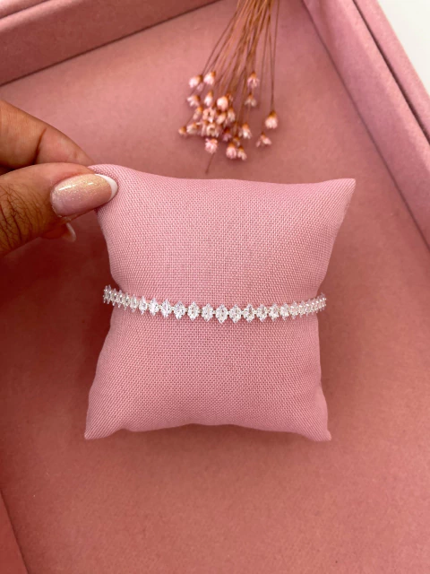 Pulseira Zircônia triangular