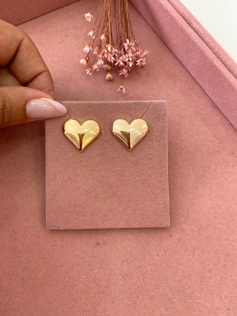 Brinco Coração Liso