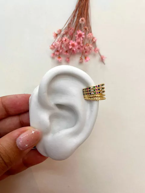 Piercing fake colorido