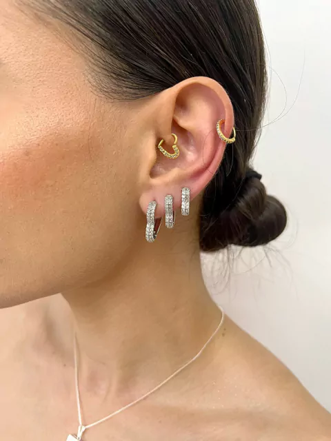 Trio de Argolas Coração