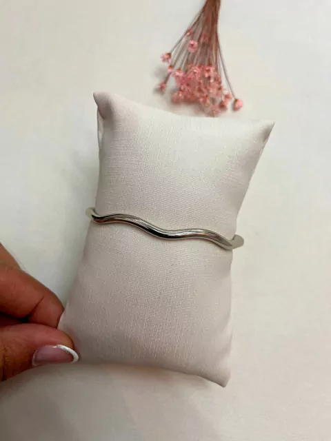 Bracelete Onda Níquel